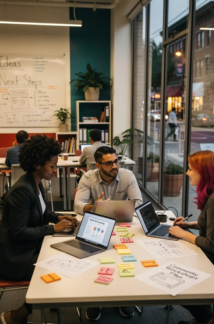 Modern office environment